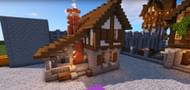 A Blacksmith's house in Minecraft (Image via Minecraft)